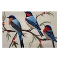 thumbnail image 2 of Awypu Ink Painting Watercolor Blue Lovely Birds Animal Lover Wood Puzzle 1000 PCS, 2 of 4