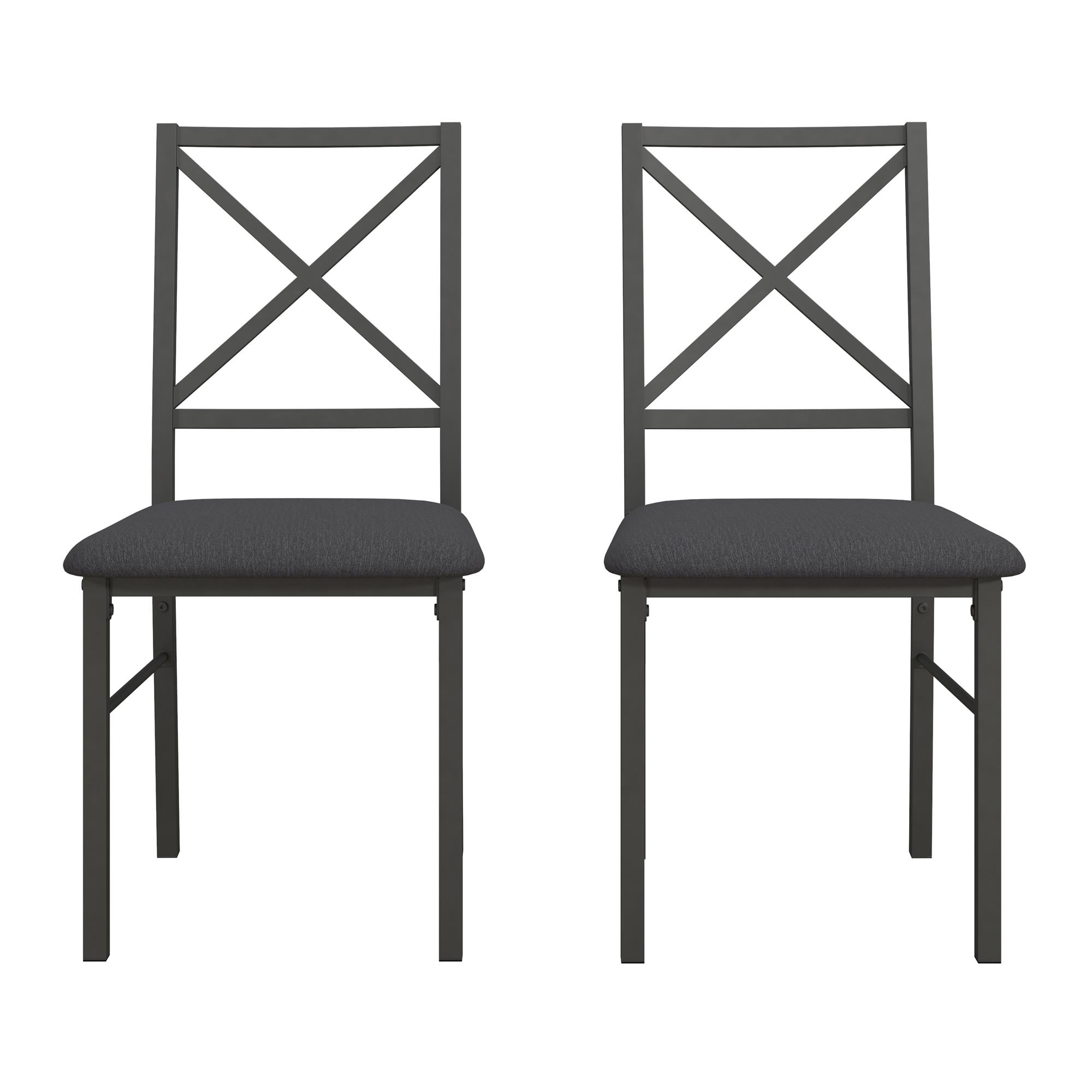 Mainstays 5-Piece Dining Table and Chair Set for 4, Black