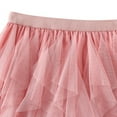 thumbnail image 3 of JGGSPWM Womens Elegant Tulle Tiered Midi Skirt Elastic Waist Versatile Solid Color Mesh Multilayer Short Skirts Pink Free Size, 3 of 8