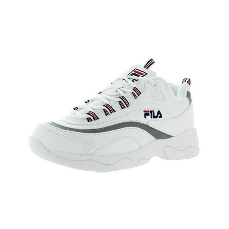 Fila Womens Fila Ray Faux Leather Comfort Insoles Trainers