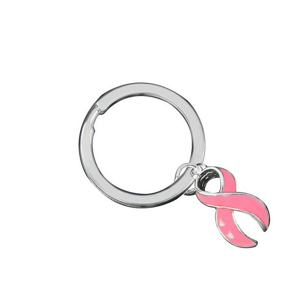 Pink Ribbon Split Style Key Chains