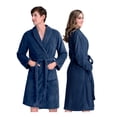 thumbnail image 1 of Bata de Baño Suave, Absorbente y de Secado Rápido, Unisex Real Textil (Azul Marino, Unitalla), 1 of 6