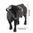 thumbnail image 3 of Simulation Black Cow Model Desktop Animal Ornaments Static Plastic Black Cow Decorative Toy Suitable Home And, 3 of 7