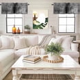 thumbnail image 4 of Black Abstract Valance Curtain Vintage Graffiti Window Valances Rod Pocket Short Curtains Window Treatments for Kitchen Bedroom Bathroom Laundry 56" x 16", 4 of 9