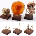 thumbnail image 2 of WINDLAND Walnut Crystal Display Holder Multipurpose Organization Bracket Supplies for Festival New Year Birthday Party Decoration, 2 of 13