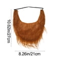 thumbnail image 2 of DAMAI St. Patrick's Day Fake Beards, Flase Beard Funny Brown Fake Mustache, Novelty Stick On Fake Beard, 2 of 7
