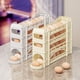 thumbnail image 1 of Contenedor de almacenamiento de huevos para frigorífico Dispensador automático enrollable de 30 huevos Organizador de plástico para ahorro de espacio de 4 niveles para puerta de la nevera de la cocina, 1 of 6
