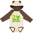 thumbnail image 3 of Inktastic 2nd Birthday Princess Frog Girls Long Sleeve Baby Bodysuit, 3 of 5