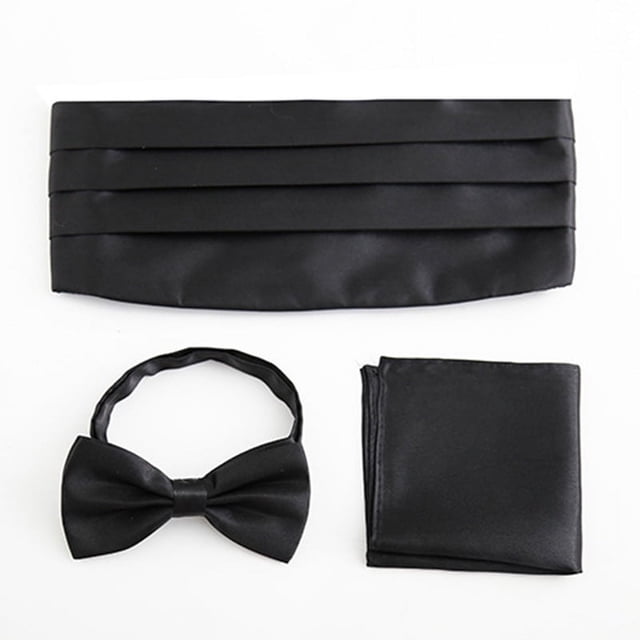 Conjunto de faja de satén tejido Formal, pajarita preatada, muchos colores sólidos disponibles, pajarita sólida, conjunto de faja cuadrada con bolsillo