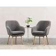 thumbnail image 5 of Home Square Charlotte Sherpa Furniture Accent Chair in Gray - Set of 2, 5 of 11