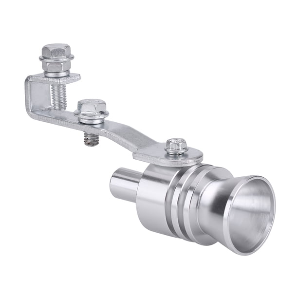 Simulador de sonido de turbo, silbato de sonido de turbo de automóvil plateado, silbato de sonido de turbo de automóvil con máxima eficiencia