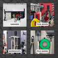 thumbnail image 3 of GATOR MAGNETICS Mega Open Storage Hook: 4.5in. Black, The Ultimate Workshop & Garage Storage Systems, Heavy Duty Magnetic Hooks, Sturdy Tool Storage Solutions, 45lb Hold, for All Steel Surfaces, 3 of 9