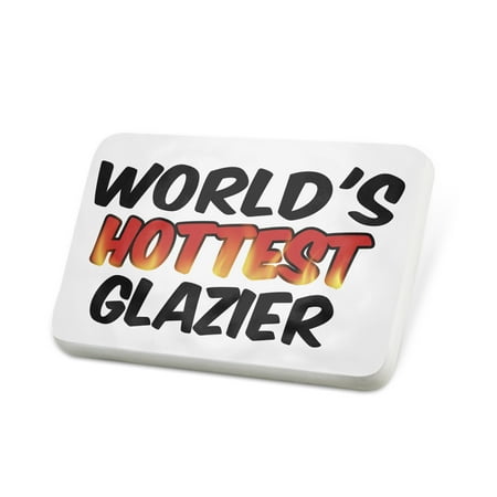 Porcelein Pin Worlds hottest Glazier Lapel Badge – NEONBLOND