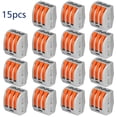 thumbnail image 1 of Conector de Cable ignífugo de 15 uds conectores universales terminales rápidos, 1 of 8