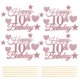 thumbnail image 1 of Pink Paper and Wood Cake Decorations for Birthday Party Decor with Creative Picks and Cupcake Toppers 10 Sets, 1 of 4