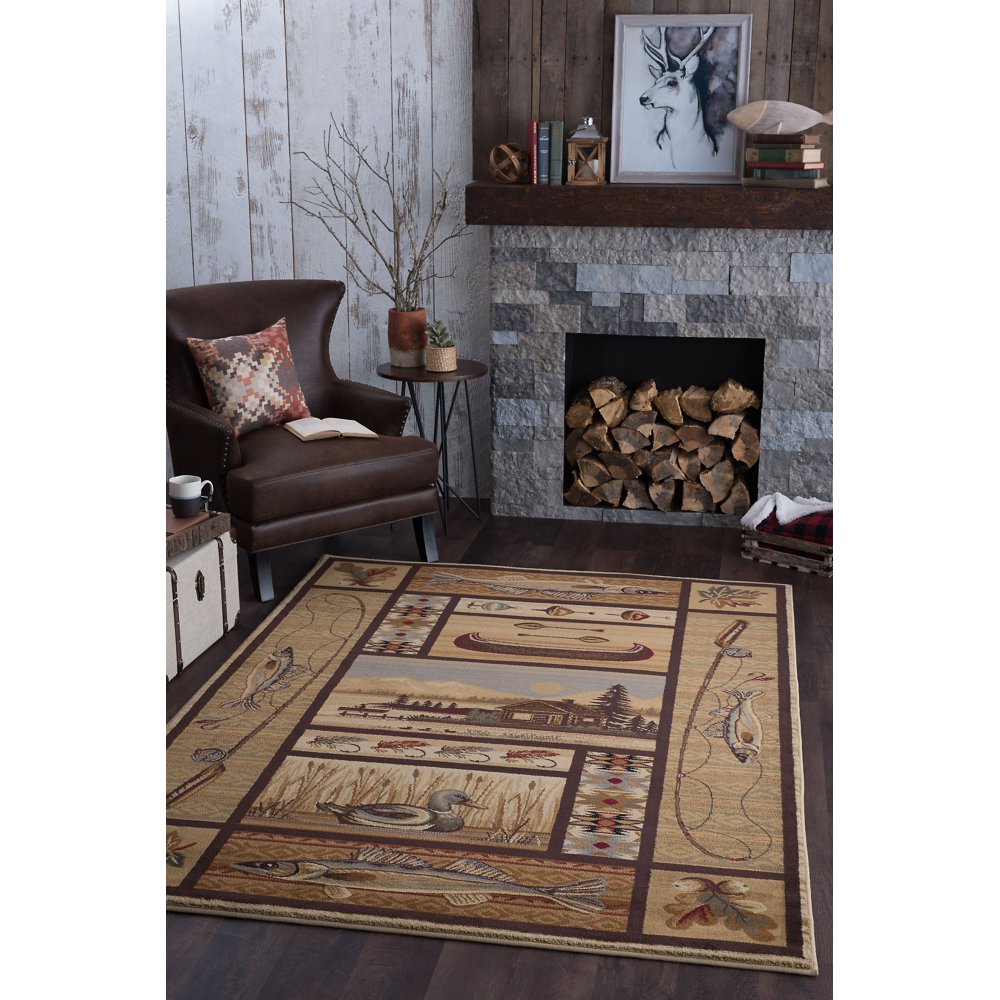 Bliss Rugs Lakeland Novelty Indoor Area Rug
