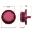 thumbnail image 3 of CNC Dexter Engine Oil Cap Red For Yamaha YZF R6 R1 Seal CNC Aluminum Filler Lid, 3 of 3