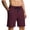 Wine, variant on EOYWHK Men Shorts Athletic with Pockets Elastic Waist Athletic Shorts for Men Soft Lightweight Breathable for Basketball Running Gym Active Army Green, Size L