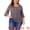 Red Brown, variant on Women's Plus Floral V Neck Tiered Ruffle Bell Sleeve Blouse 2X Navy Blue