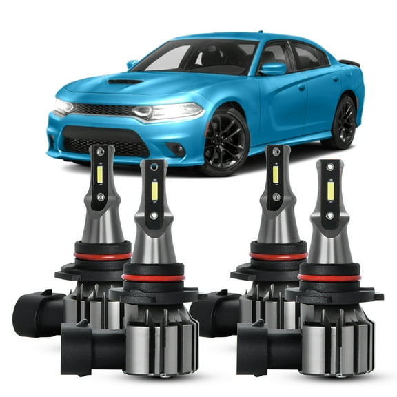 RXTSQI For Dodge Charger 2016-2022 Led Headlight Bulbs HB3 9005 High&Low Beam 4pcs