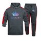 thumbnail image 3 of Chándal para hombre, conjunto de sudadera con capucha y pantalones deportivos informales con estampado de reina de colores, ropa popular para otoño e invierno, 3 of 3