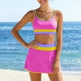 thumbnail image 6 of vigerkar High Waisted Bikini Sets for Women Tummy Control Swimsuits 3 Piece Bathing Suits Neon Swimwear with Skirt 2026 (Pink, XL), 6 of 8