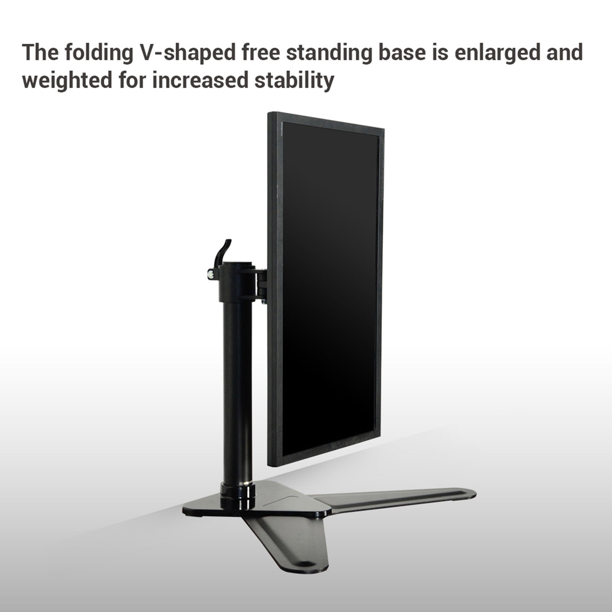 Fleximounts Df1 Full Motion Free Standing Desk Mounts Monitor Stand Fits 10 27 Inch Lcd Computer