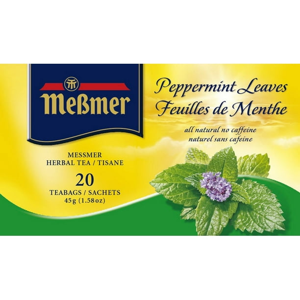 Tisane aux feuilles de menthe Messmer 45 g, 20 sachets de thé