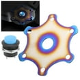 thumbnail image 1 of Cubierta del botón de la bocina del volante Modificación universal ABS Metal para 6 pernos Racing CarBlue Jadeshay A, 1 of 8
