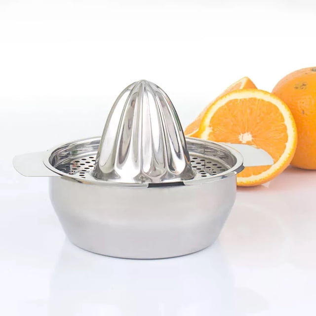 Exprimidor de mano manual de exprimidor manual de cítricos, limón y naranja de acero inoxidable, exprimidor manual de exprimidor manual de exprimidor de frutas, limón, lima y naranja con colador