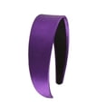 thumbnail image 1 of Diadema morada ancha y gruesa. Diademas moradas antideslizantes de moda. Diademas de satén bonitas para niñas, 1 of 2