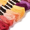 thumbnail image 3 of Variegated Embroidery Floss Cross Stitch Threads Colorful Polyester 6 Strands Rainbow Color Friendship Bracelet String Thread for Jewelry Making Bracelet Knitting Stitching DIY Craft Supply, 3 of 5