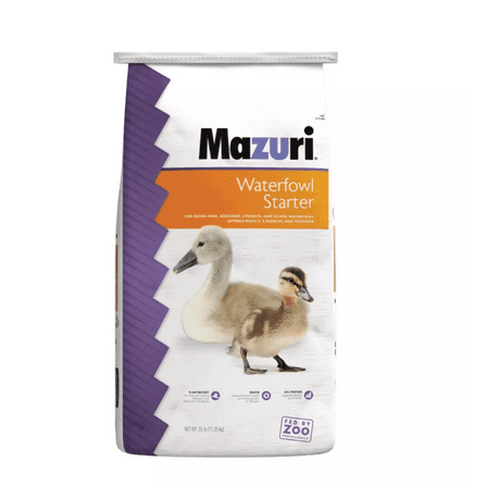 Mazuri Waterfowl Starter Duckling and Gosling Feed, 25 lb. Bag