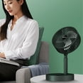 thumbnail image 6 of UttpKLBx Bladeless Room Fan Bladeless Portable Mini Fans Cool Fan Large Battery Operated Fan, for Bedrooms Daily Use (Green), 6 of 9