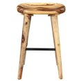 thumbnail image 2 of Tahoe 26" Traditional Indian Sheesham Solid Wood Counter Stool in Walnut, 2 of 11