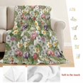 thumbnail image 5 of Sage Green Botanical Blanket Soft Cozy Warm Throw Blanket for Couch, Plush Fuzzy Flannel Fleece Blankets for Sofa, Spring Floral Summer Botanical Vintage Bed Blankets Gifts for Men, 50"x60", 5 of 9