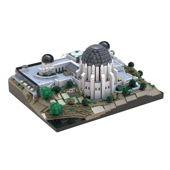 MOC-238838 Griffith Observatory Building Blocks Set, 2050 Pieces, Iconic Landmark Architecture Model Kit for Adults