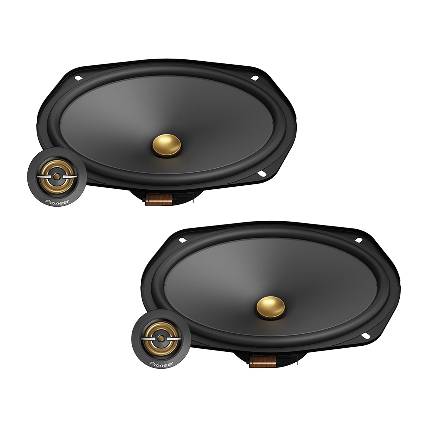 Pioneer スピーカー ブラック Amazon.com: PIONEER A-Series Standard TS-A6961F 6” x 9” 4