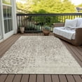 thumbnail image 6 of Addison Rugs Chantille Indoor/Outdoor Transitional Medallions Taupe Washable Rectangle Rug, 9' x 12', 6 of 6