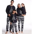 thumbnail image 1 of Pijamas estampados para el hogar, ropa navideña europea y americana, conjunto de manga larga con cuello redondo para padres e hijos, 2023, 1 of 4