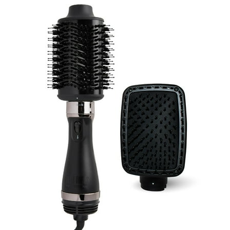Hot Tools Pro Artist Black Gold Detachable One Step Volumizer and Hair Dryer | Pro Drying & Styling (Large) Bundled with HT1094 Paddle