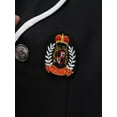 thumbnail image 7 of iiniim Girls School Uniforms Suit Jacket Coat Tops with Shirts Pleated Skirt Anime Sailor Cosplay Costume Size 4-14 A Black 10-12, 7 of 7