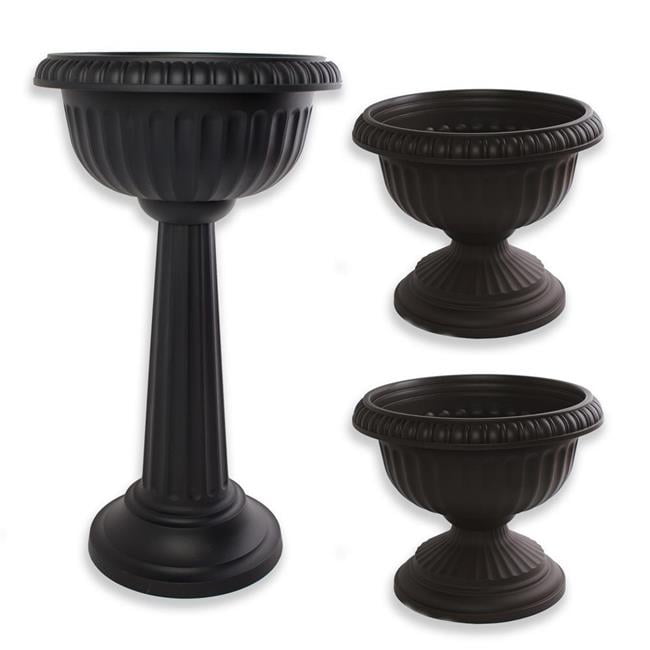 Bloem Dotcomgumix60 Grecian Classic Urn Planters 44 Peppercorn Set Of 3 Walmart Canada