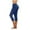 Blue, variant on Women's Active FormFlex Buttery Soft High Waist 19" Inseam Capri Yoga Workout Leggings with Pockets (Black, L)