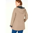 thumbnail image 2 of Woman Within Plus Size Dot Trim Raincoat, 2 of 6