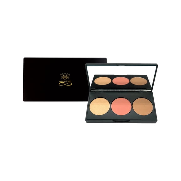 Makeup-Street Cosmetics 3 Pro Cheek Palette - Pink Apple Color