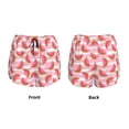 thumbnail image 5 of Xecao's Cute Watermelon for a double-layer running short for women, perfect for gym, tennis, and more, featuring a convenient pocket., 5 of 9