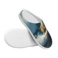 thumbnail image 3 of Lsque Surfing Guinea Pig Pattern Womens Comfort Cotton on Scuff With Memory Foam and Anti-skid Sole Slipper-40/41, 3 of 7