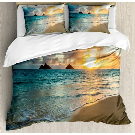 Sunrise Over the Tropics Duvet Cover Set NCU0PTT364