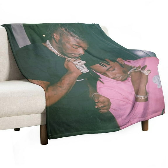 Lil Uzi Vert And Playboi Carti Luxury Flannel Blanket - Super Soft Anti-Static Plush Warm Blanket for Sofa Bed - Extra Large Cozy Blanket for Men and Women, Home Decor Gift.